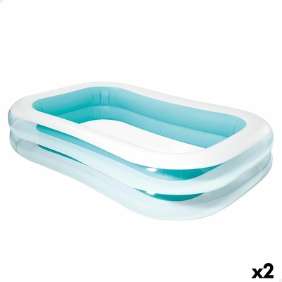 Product Φουσκωτή Πισίνα Intex Λευκό/Πράσινο 770 L 262 x 56 x 175 cm (x2) base image