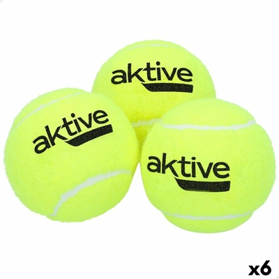 Product Μπαλάκια για Πάντελ Aktive 3 Τεμάχια Κίτρινο x6 base image
