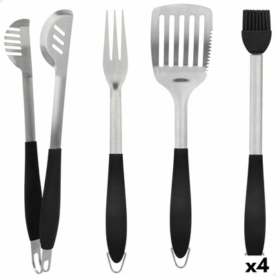 Product Σετ Σκεύη για Μπάρμπεκιου Aktive 4 Τεμάχια 10 x 42 x 4 cm (4 Μονάδες) base image