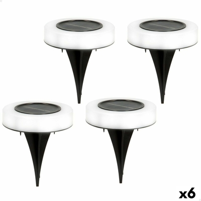 Product Σετ Ηλιακών Φωτιστών Κήπου Aktive 4 Τεμάχια ABS 10,5 x 12,5 x 10,5 cm (x6) base image