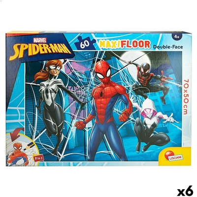 Product Παιδικό Παζλ Spider-Man Διπλή όψη 60 Τεμάχια 70 x 1,5 x 50 cm (x6) base image