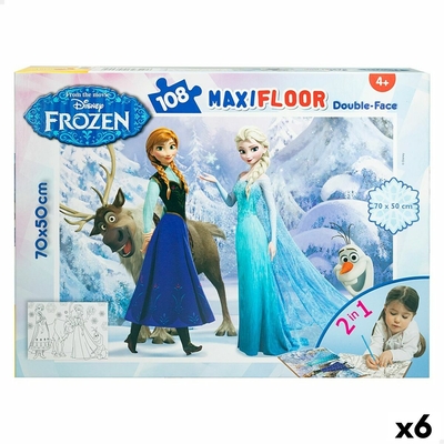 Product Παιδικό Παζλ Frozen Διπλή όψη 108 Τεμάχια 70 x 1,5 x 50 cm (x6) base image
