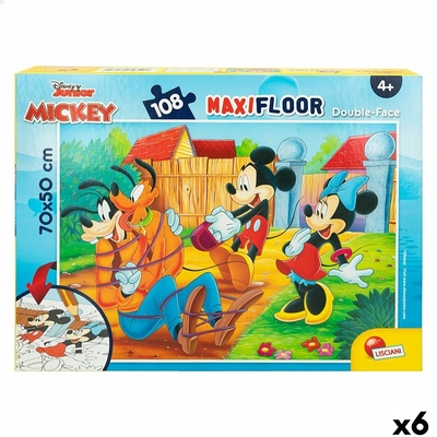 Product Παιδικό Παζλ Mickey Mouse Διπλή όψη 108 Τεμάχια 70 x 1,5 x 50 cm (x6) base image