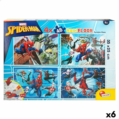 Product Παιδικό Παζλ Spider-Man Διπλή όψη 4 σε 1 48 Τεμάχια 35 x 1,5 x 25 cm (x6) base image