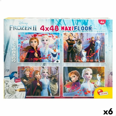 Product Παιδικό Παζλ Frozen Διπλή όψη 4 σε 1 48 Τεμάχια 35 x 1,5 x 25 cm (x6) base image