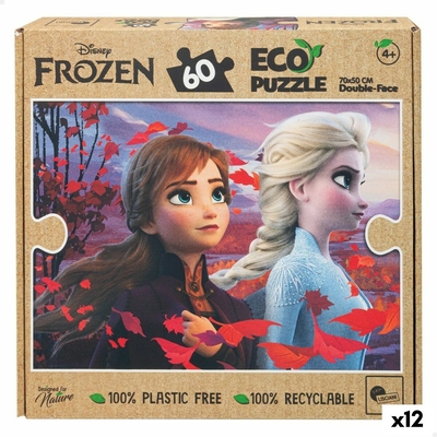 Product Παιδικό Παζλ Frozen Διπλή όψη 60 Τεμάχια 70 x 1,5 x 50 cm (12 Μονάδες) base image