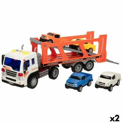 Product Φορτηγό Μεταφορέας Oχήματος και Αυτοκίνητα Tριβής Speed & Go 37,5 x 12,5 x 10 cm (x2) base image