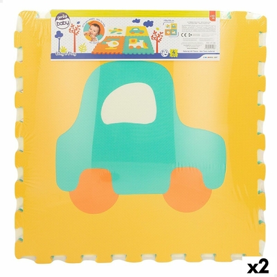 Product Παζλ Χαλί Colorbaby 4 Τεμάχια Oχημάτων 118 x 118 cm EVA (x2) base image