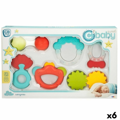 Product Σετ κουδουνίστρα Colorbaby 6 Τεμάχια 12,5 x 1,5 x 6,5 cm (x6) base image