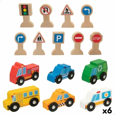 Product Playset Οχημάτων Woomax 15 Τεμάχια (x6) base image