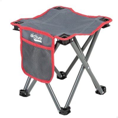 Product Σκαμπό Aktive Εύκαμπτο Κατασκήνωση Γκρι 30 x 32 x 30 cm (4 Μονάδες) base image