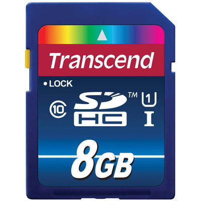 Product Κάρτα Μνήμης SDHC 8GB Transcend 20/45 Cl.10SDHC UHSI Prem base image