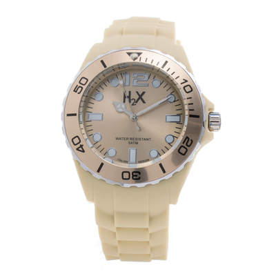Product Ρολόι Unisex Haurex Sc382Uc1 (42mm) Καουτσούκ Λουράκι Μπεζ base image