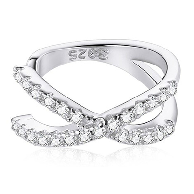 Product Σκουλαρίκι Bamoer Cuff Sce997-A με Κυβική Ζιρκόνια, Ασήμι 925, Ασημί base image