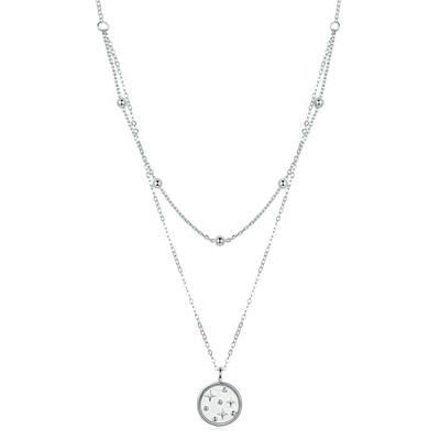 Product Κολιέ Bamoer Scn365 Δυο Σειρών, Ασήμι 925, Ασημί base image