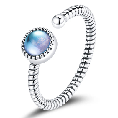 Product Δαχτυλίδι Bamoer Scr698, Ανοιγόμενο, Ασήμι 925, Ασημί base image