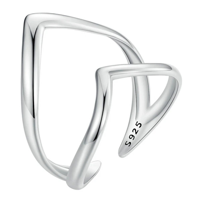 Product Δαχτυλίδι Bamoer SCR981-E, Ανοιγόμενο, Ασήμι 925, Ασημί base image