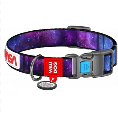 Product Λουρί Σκύλου WauDog nylon pattern "NASA21", width 25 mm, length 122 cm. base image