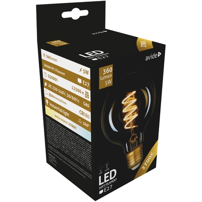 Product Λάμπα LED Avide Soft G80 5W E27 360° Θερμό 2700K base image