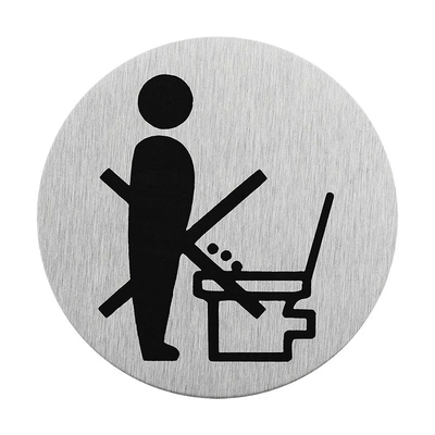 Product Πινακίδα "Διατηρείτε Την Τουαλέτα Καθαρή" Seilflechter972092, Αυτοκόλλητη, Φ75Mm base image