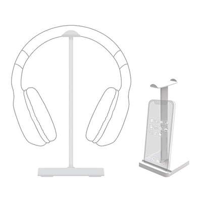 Product Βάση Ακουστικών Armaggeddon Gaming WHITE base image