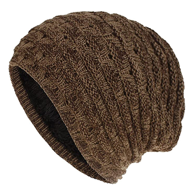 Product Πλεκτός Σκούφος Beanie Sho-0002, Unisex, Καφέ base image