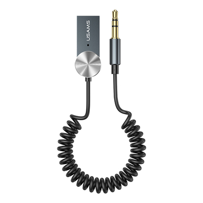 Product Bluetooth Αυτοκινήτου Usams audio receiver US-SJ464, μεταλλικό, γκρι base image