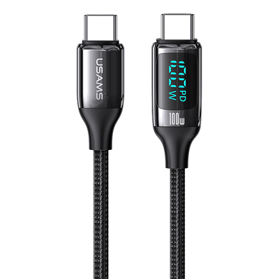 Product Καλώδιο USB Usams Type-C US-SJ546, 100W/5A, 1.2m, μαύρο base image
