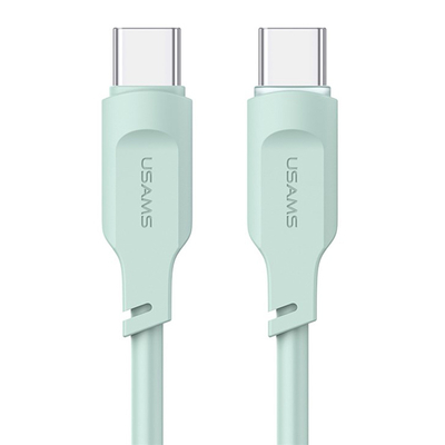 Product Καλώδιο USB-C Usams σε USB-C US-SJ567, 100W PD, 1.2m, πράσινο base image