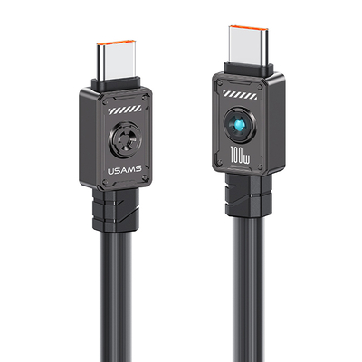 Product Καλώδιο USB-C Usams σε USB-C US-Sj684, 100W, 480Mbps, 1.2M, Μαύρο base image