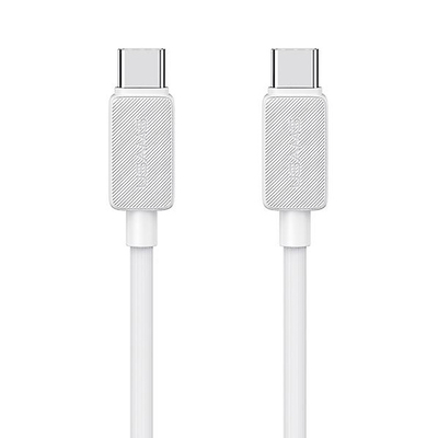 Product Καλώδιο USB-C Usams σε USB-C US-Sj691, 60W, 480Mbps, 1M, Λευκό base image