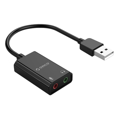 Product Κάρτα Ήχου USB Orico SKT2, USB2.0, 2x 3.5mm, μαύρο base image