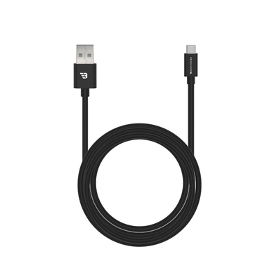 Product Καλώδιο USB Baykron Smart USB 2.0 Type-C & Sync 5V 15W 3A Μαύρο 1.2m BKR-SL-TC-BLK1.2 base image