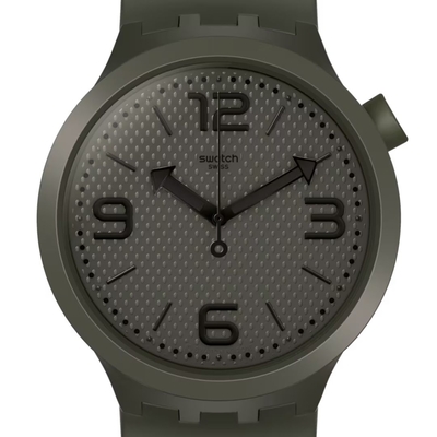 Product Ρολόι Unisex Swatch So27M100 (47mm) Καουτσούκ Λουράκι Ασημί base image