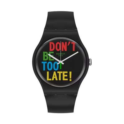 Product Ανδρικό Ρολόι Swatch So29B100 (41mm) Καουτσούκ Λουράκι Μαύρο base image