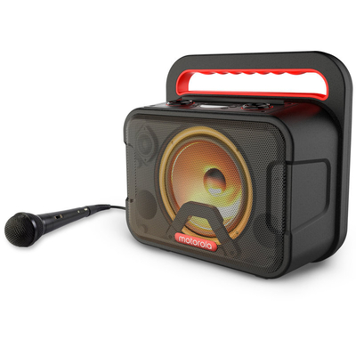 Product Karaoke Motorola Rokr 810 Φορητό αδιάβροχο Bluetooth 5.0 με LED, TWS για σύνδεση με δεύτερο, μικρόφωνο – 40 W RMS base image