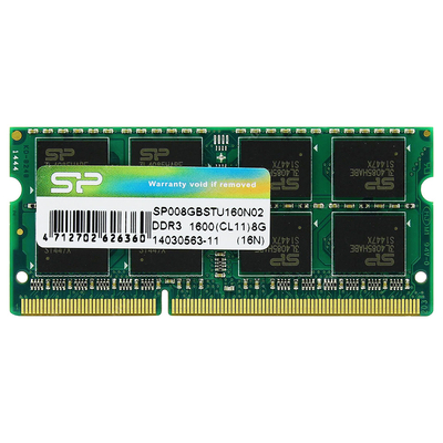 Product Μνήμη RAM Φορητού DDR3 8GB Silicon Power Sodimm, 1600Mhz, Cl11 base image