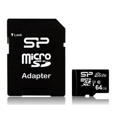 Product Κάρτα Μνήμης microSDXC 64GB Silicon Power USH-1, Class 10 base image
