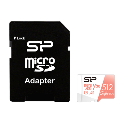 Product Κάρτα Μνήμης microSDXC 512GB Silicon Power Superior C10 Uhs-I U3 A1 V30 base image