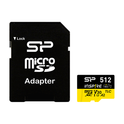 Product Κάρτα Μνήμης microSDXC Silicon Power Inspire, 512GB, UHS-I U3 A1 V30 base image