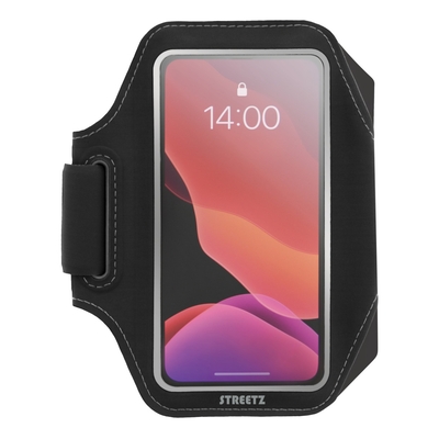 Product Universal Sport Θήκη Μπράτσου STREETZ Slim για Κινητά έως 6 5" Μαύρη SPO-002 base image