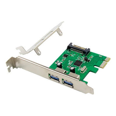 Product Κάρτα Δικτύου PCIe Powertech σε 2x USB 3.0 ST624, ASM1042 base image