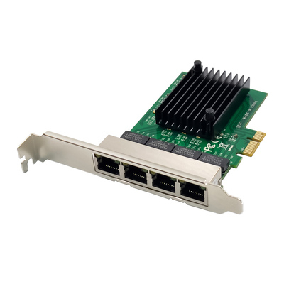 Product Κάρτα Δικτύου PCIe Powertech σε 4x RJ45 GbE ST708, RTL8111F & ASM1184 base image