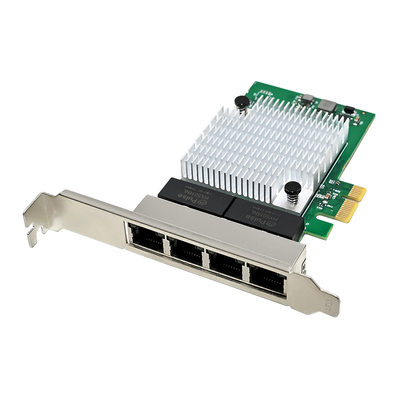 Product Κάρτα Δικτύου Powertech Επέκτασης PCIe σε 4X RJ45 St7387, 1000Mbps base image