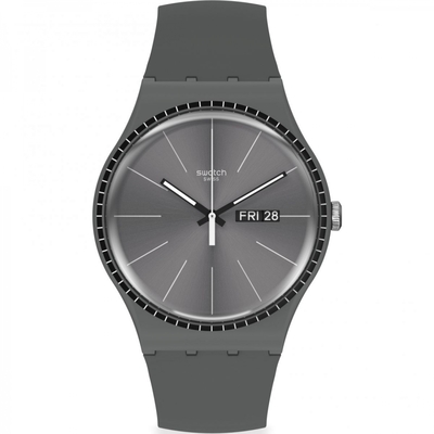 Product Ανδρικό Ρολόι Swatch Suom709 (41mm) Καουτσούκ Λουράκι Ασημί base image