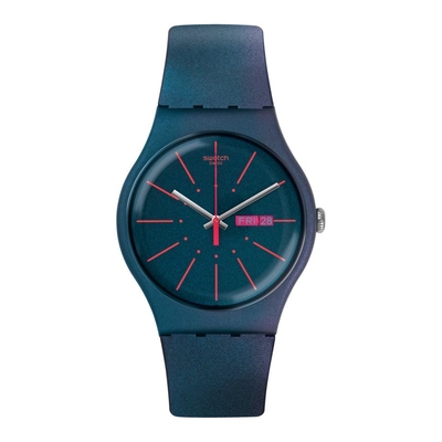 Product Ρολόι Unisex Swatch Suon708 (41mm) Καουτσούκ Λουράκι Μπλε base image