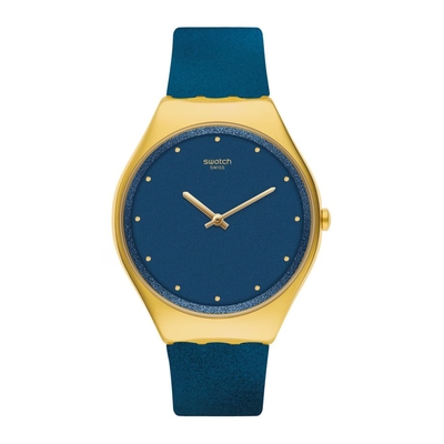 Product Ρολόι Unisex Swatch Syxg108 (38mm) Καουτσούκ Λουράκι Μπλε base image