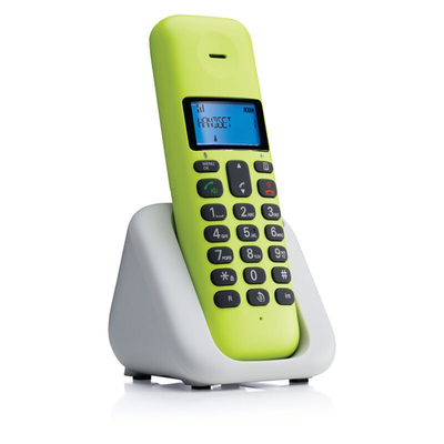 Product Ασύρματο Τηλέφωνο Motorola T301 Lime Lemon (Ελληνικό Μενού) με ανοιχτή ακρόαση base image