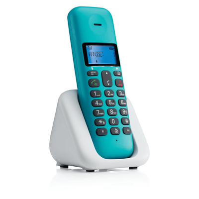 Product Ασύρματο Τηλέφωνο Motorola T301 Turquoise (Ελληνικό Μενού) με ανοιχτή ακρόαση base image