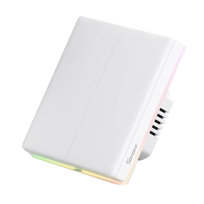 Product Sonoff Smart Διακόπτης T5-2c-86 Με Led Φωτισμό, Διπλός, Wi-Fi, Λευκός base image
